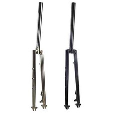 Forcelle Acciaio Strada Ghiaia Bici 700C 29er Freno a Disco Offset 45mm Forcella Cromata