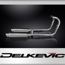 Silenziatori tondi inox 350 mm scarico completo Kawasaki W650 W800 2019-2024