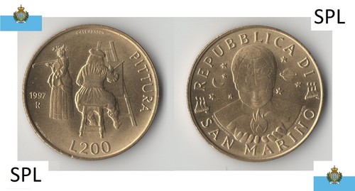 200 lire 1997 san - 200, marino