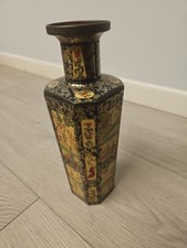 rara scatola in latta UNICA Torino a motivo vaso, primi '900