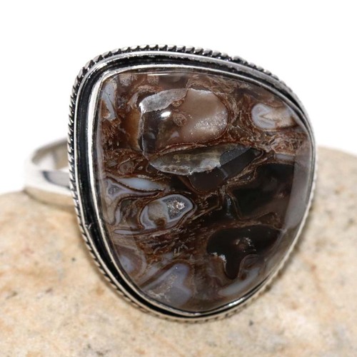 Anello fossile roccia - anello, di