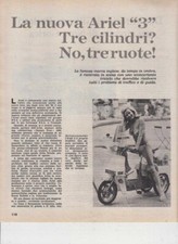 advertising Pubblicità-MOTO ARIEL 3 RUOTE '70-MOTOINGLESI MOTOSPORT EPOCA