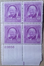 1948 US Scott#960 Journalist-William Allen White 3c Plate#23856 Blkf 4 Env#1 MNH