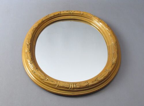 Specchiera legno ovale