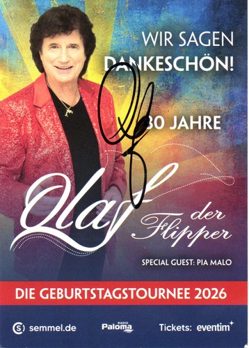 Biglietto autografo olaf - autografo, der