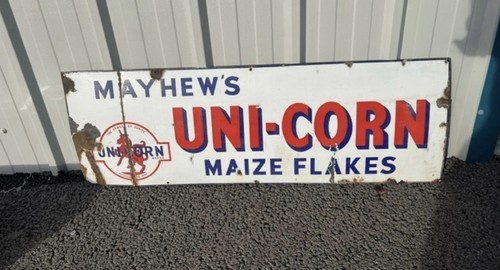 Vintage enamel uni corn - vintage,