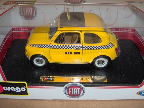Fiat 500 taxi burago - n.y.c.,