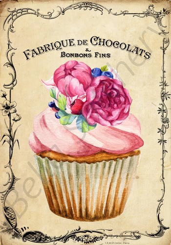 Cupcake floreale shabby - floreale,
