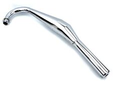 Scarico da corsa cromato Hercules Sachs 50 80 cc con flangia