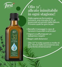 OLIO 31 Just ml 75 L'unico ORIGINALE SVIZZERO.Spedizione Gratuita