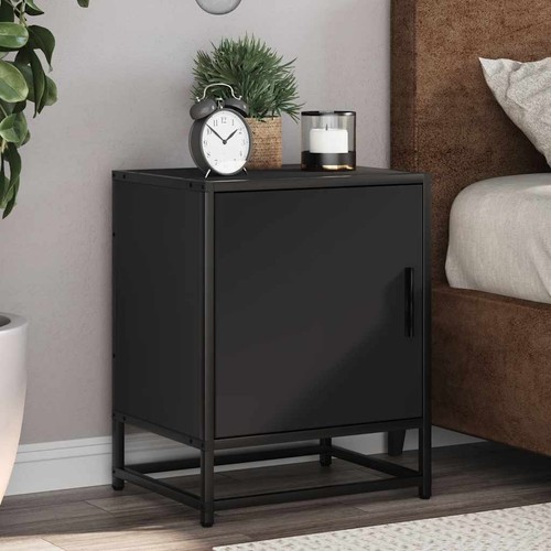 Comodino nero 40x31x50 - 40x31x50, cm