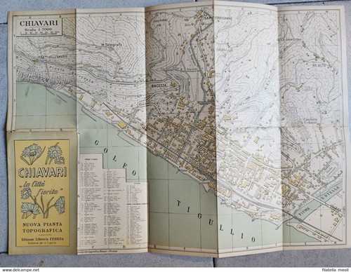 Carta geografica chiavari - carta,