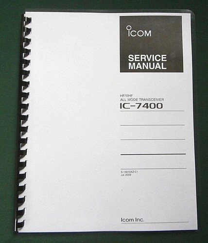 Icom 7400 manuale di - icom, ic-7400