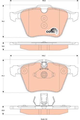 Kit pastiglie freno - , anteriore