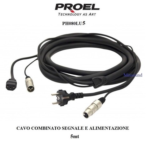 Proel ph080lu05 cavo combinato - cavo,