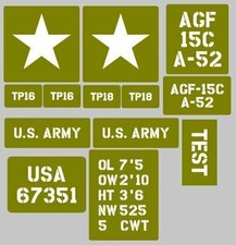 Stencil set suit ww2 - to,