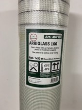 50 metri ROTOLO RETE SOTTO INTONACO FIBRA DI VETRO 160 gr/mq 4x4 mm ARRIGLASS