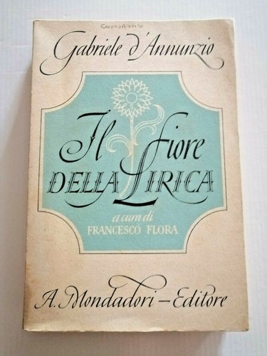 Libro gabriele annunzio - d'annunzio, "il