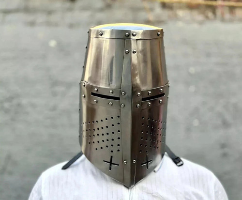 Medieval crusader helmet - crusader,