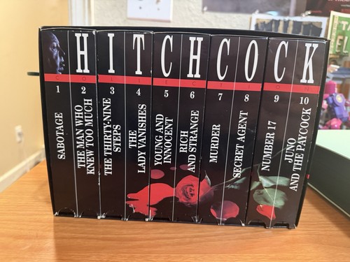 Alfred hitchcock vhs box set - vhs,