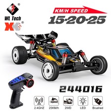 WLToys 244016 2WD RC auto da corsa 2.4G 15KM/h 50M distanza telecomando giocattolo