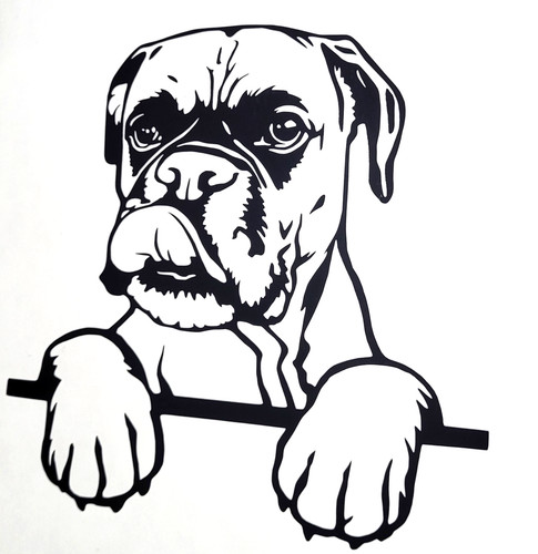 Adesivo boxer cane - 1x,