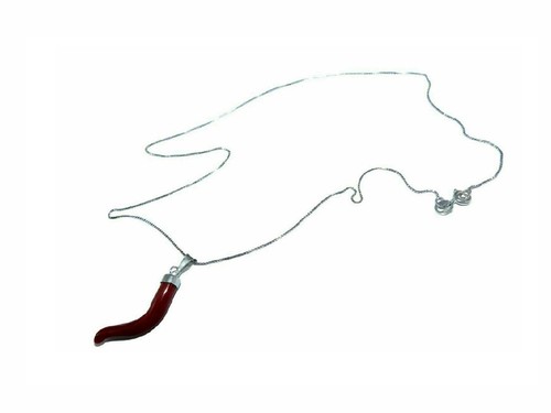 Ciondolo argento 925 corno - in,