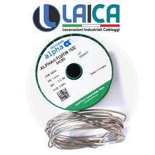 STAGNO 96,5% Sn / 3% Ag / 0,5% Cu Ø Filo: 1,50mm IN BUSTINE DA 32GRAMMI - 3METRI