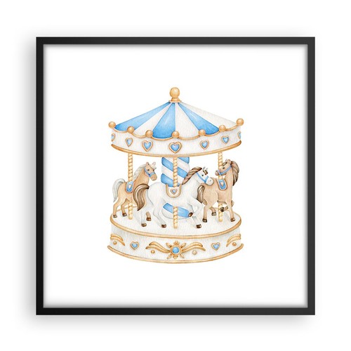 Poster 50x50cm cavalli giostra - 50x50cm,