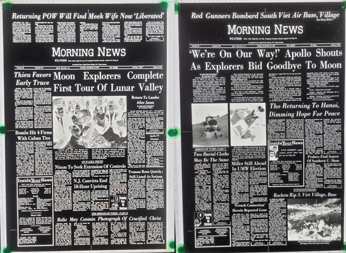 Negativi prima pagina giornale