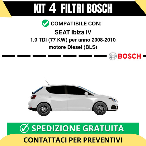 Kit bosch filtri tagliando - filtri,