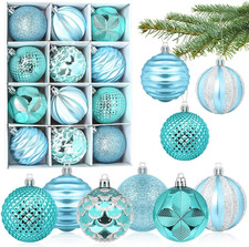 Palle Di Natale Blu D'Argento