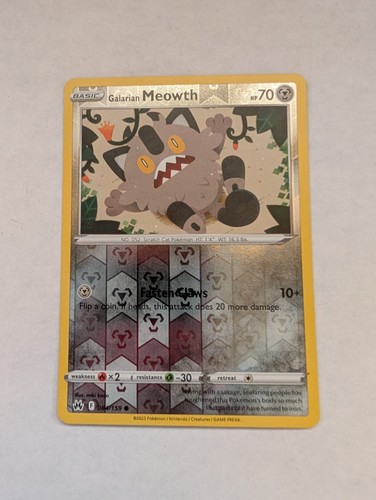 Galarian meowth crown zenith - meowth,
