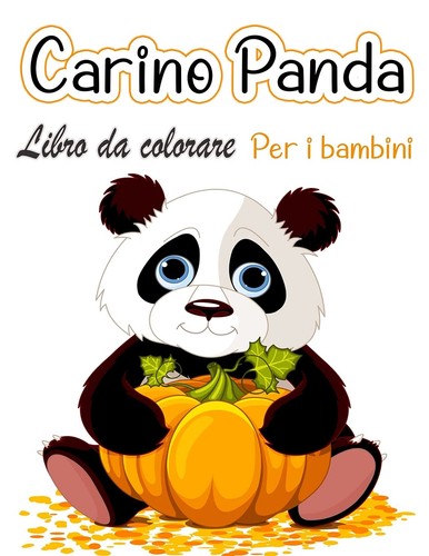 Panda carino libro colorare - panda,
