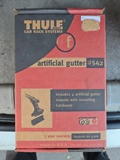 NUOVO Set di 4 Grondaie Antipioggia Artificiali Thule 542 per Camion, Camper, Tappo Camion