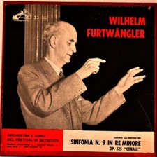 VOCE DEL PADRONE QALP 10116/17 ED1 ITA BEETHOVEN Symphony 9 FURTWANGLER #2LP BOX