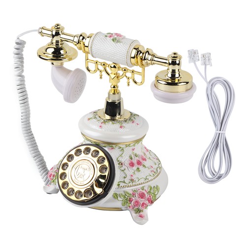 Telefono antico con - telefono, giradischi