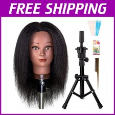 Testina Allenamento Parrucchiere Professionale con Capelli Umani 100%