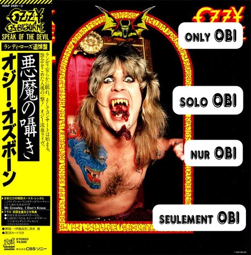 Ozzy osbourne speak the - ozzy,