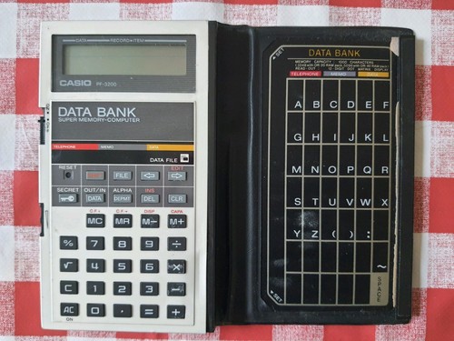 Casio data bank - casio,