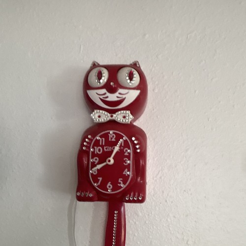 Kit cat - klock, red