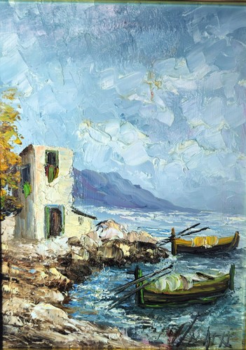 Dipinto olio cartone - dipinto, su