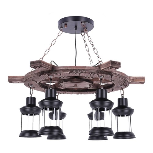 Lampada sospensione legno - sospensione,