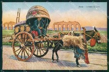 Roma Città Costumi Carretto da Vino cartolina MX1850
