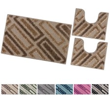Tappeto Bagno Parure Set 3