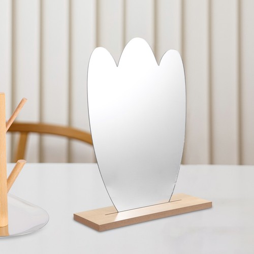 Specchio irregolare con base - con,
