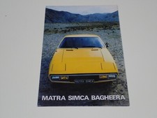 MATRA SIMCA BAGHEERA BROCHURE