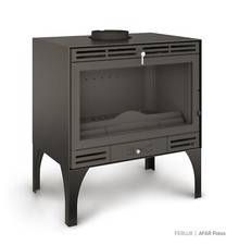 Stufa camino a legna in ghisa