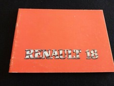  RENAULT 18 libro uso e manutenzione originale del 1981