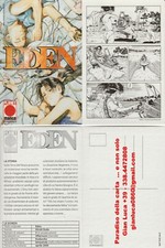 EDEN - DOPPIA CARTOLINA POST CARD (Planet Manga - Hiroki Endo - editr. Kodansha)